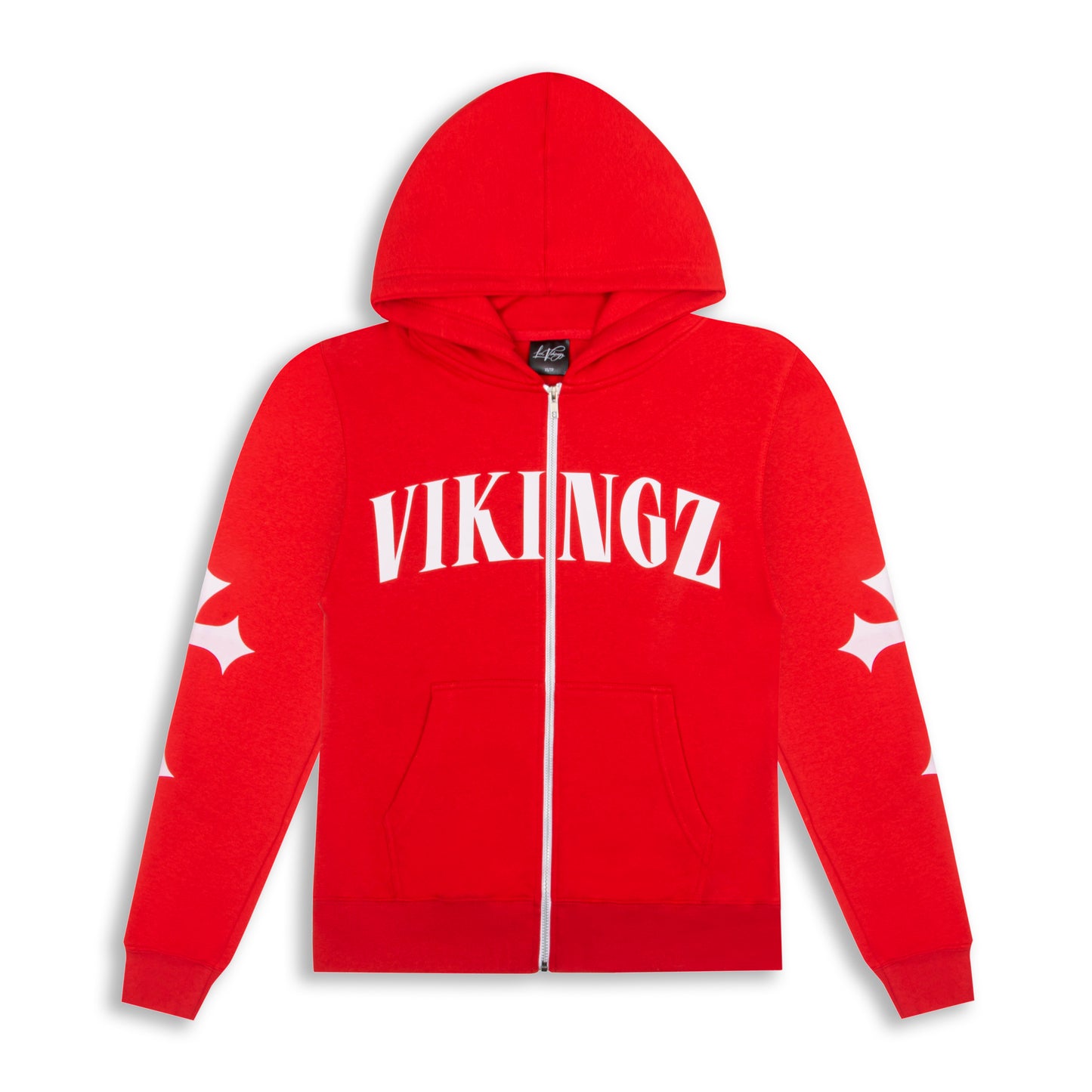 OMERTA VIKINGZ ZIP-UP HOODIE - ROUGE