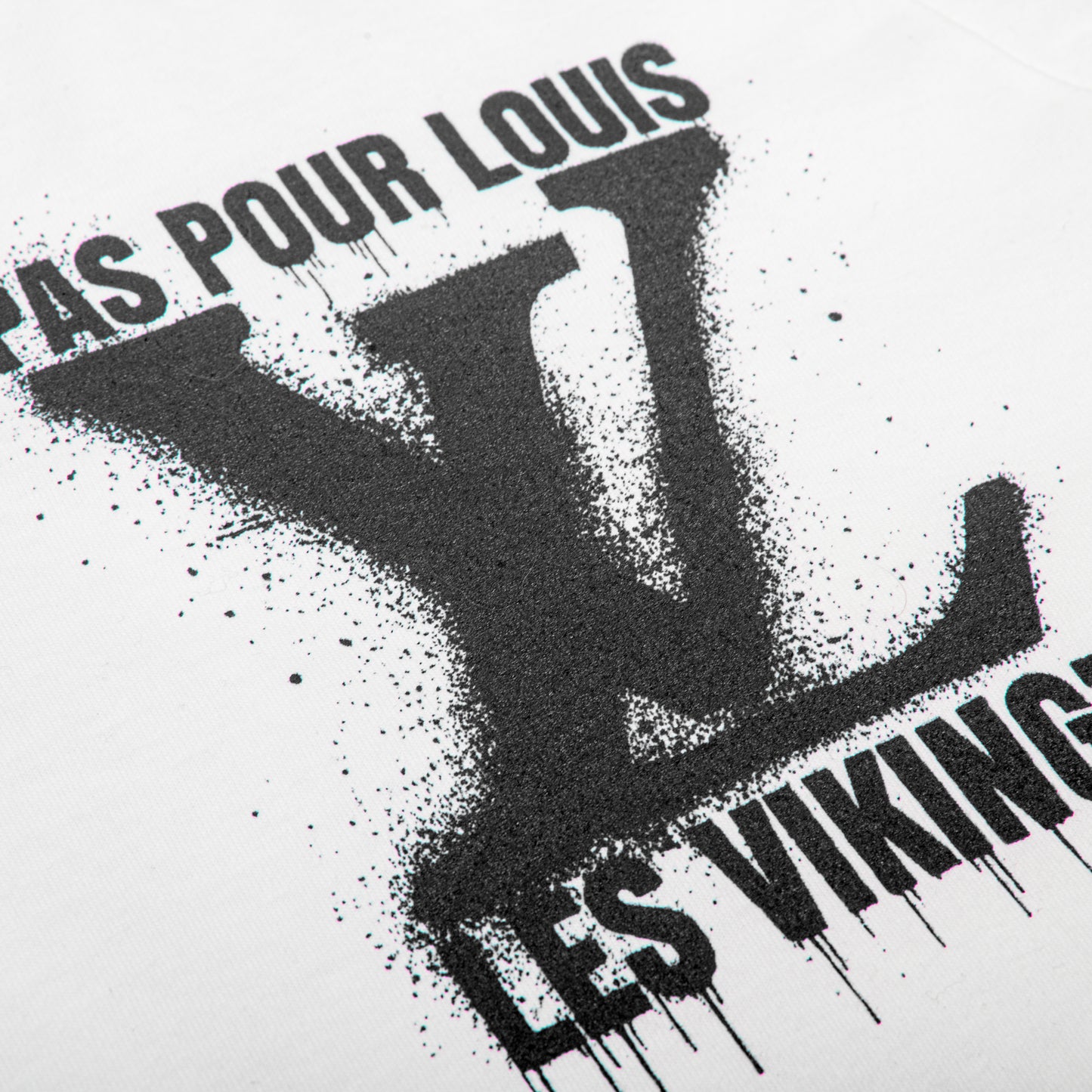 T-SHIRT "LV PAS POUR LOUIS" - NOIR/BLANC