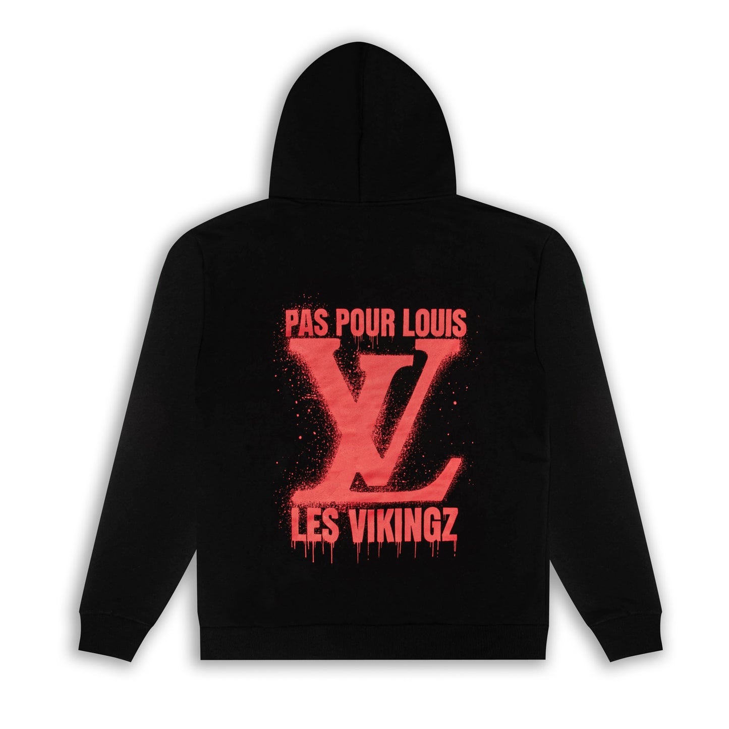 HOODIE "LV PAS POUR LOUIS" - ROUGE/NOIR