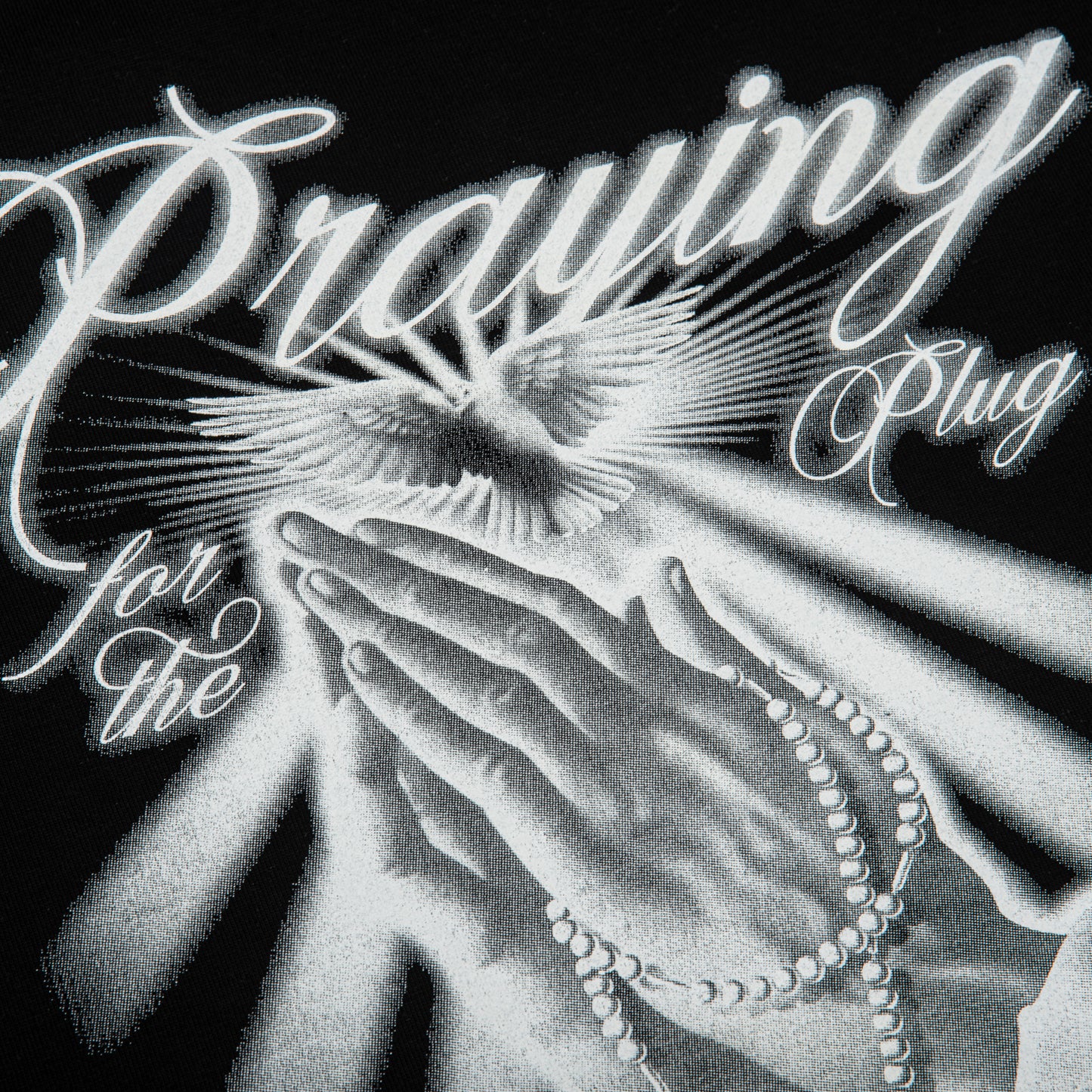 SEIHA STUDIOS – T-Shirt Oversize "Praying for the Plug" (Black)