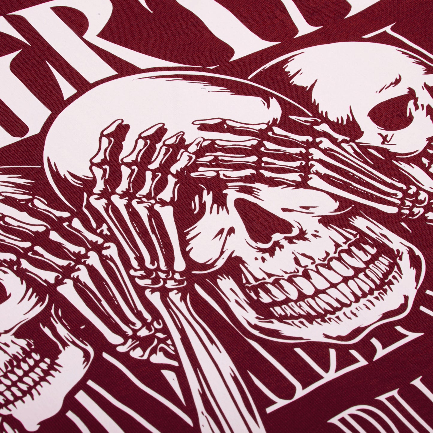 OMERTA VIKINGZ ZIP-UP HOODIE - BOURGOGNE