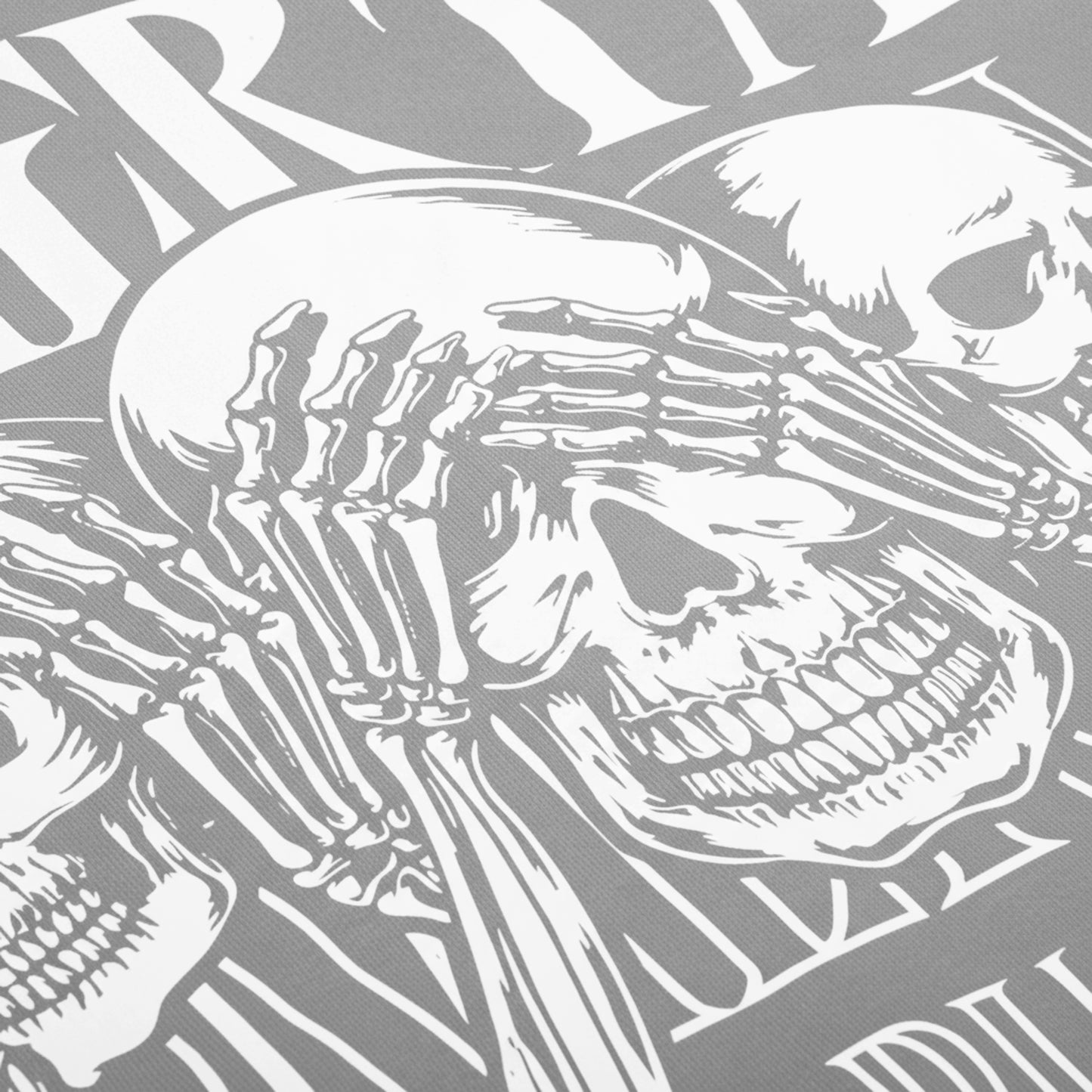 OMERTA VIKINGZ ZIP-UP HOODIE - GRIS