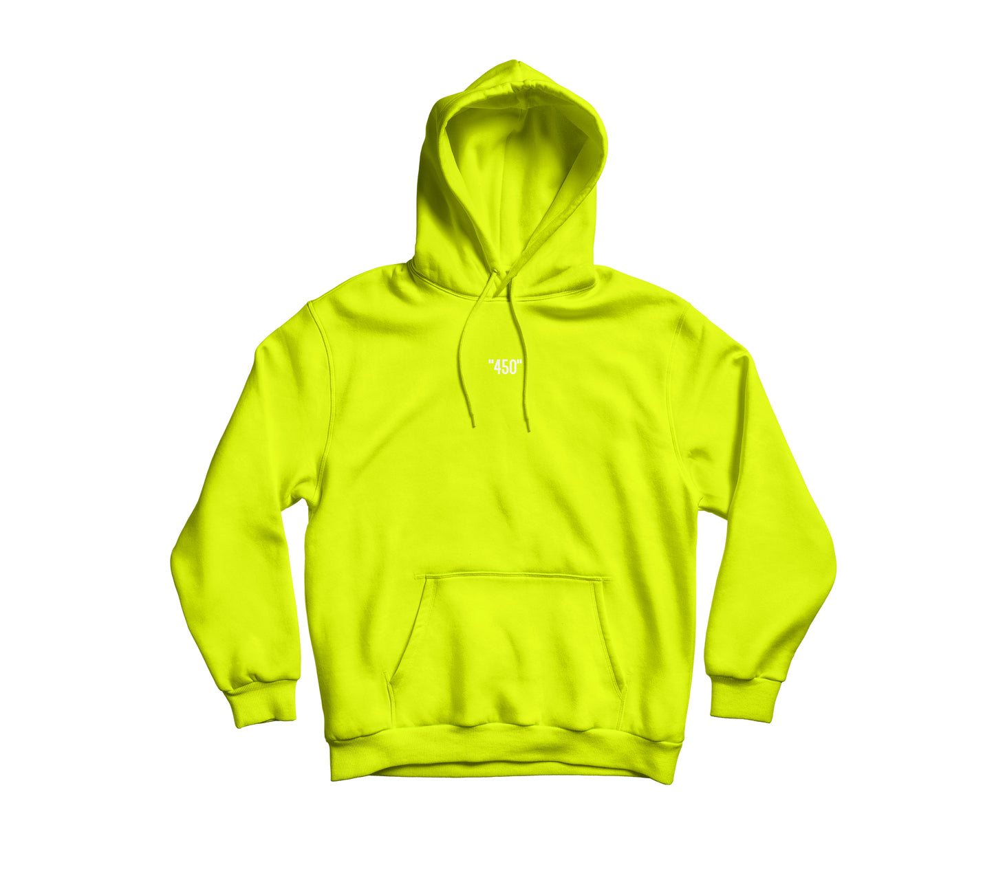 HOODIE JAUNE FLASH/BLANC  - 450