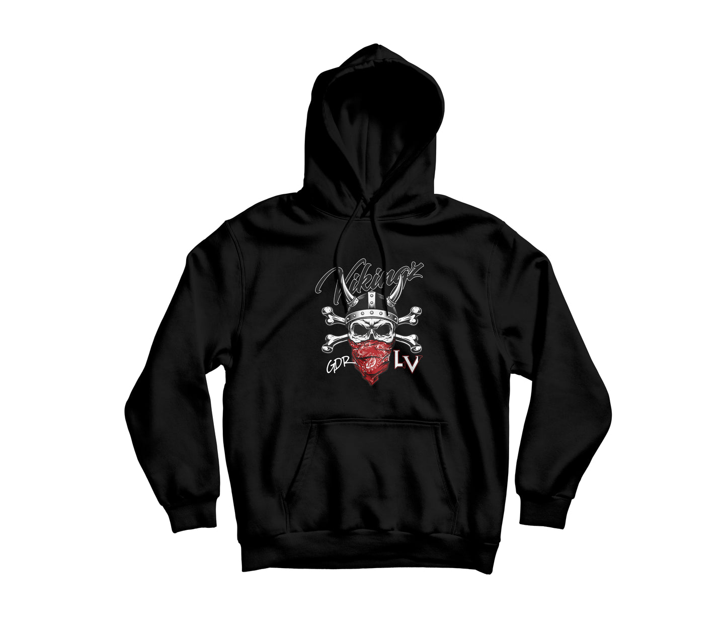 HOODIE RED BANDANA