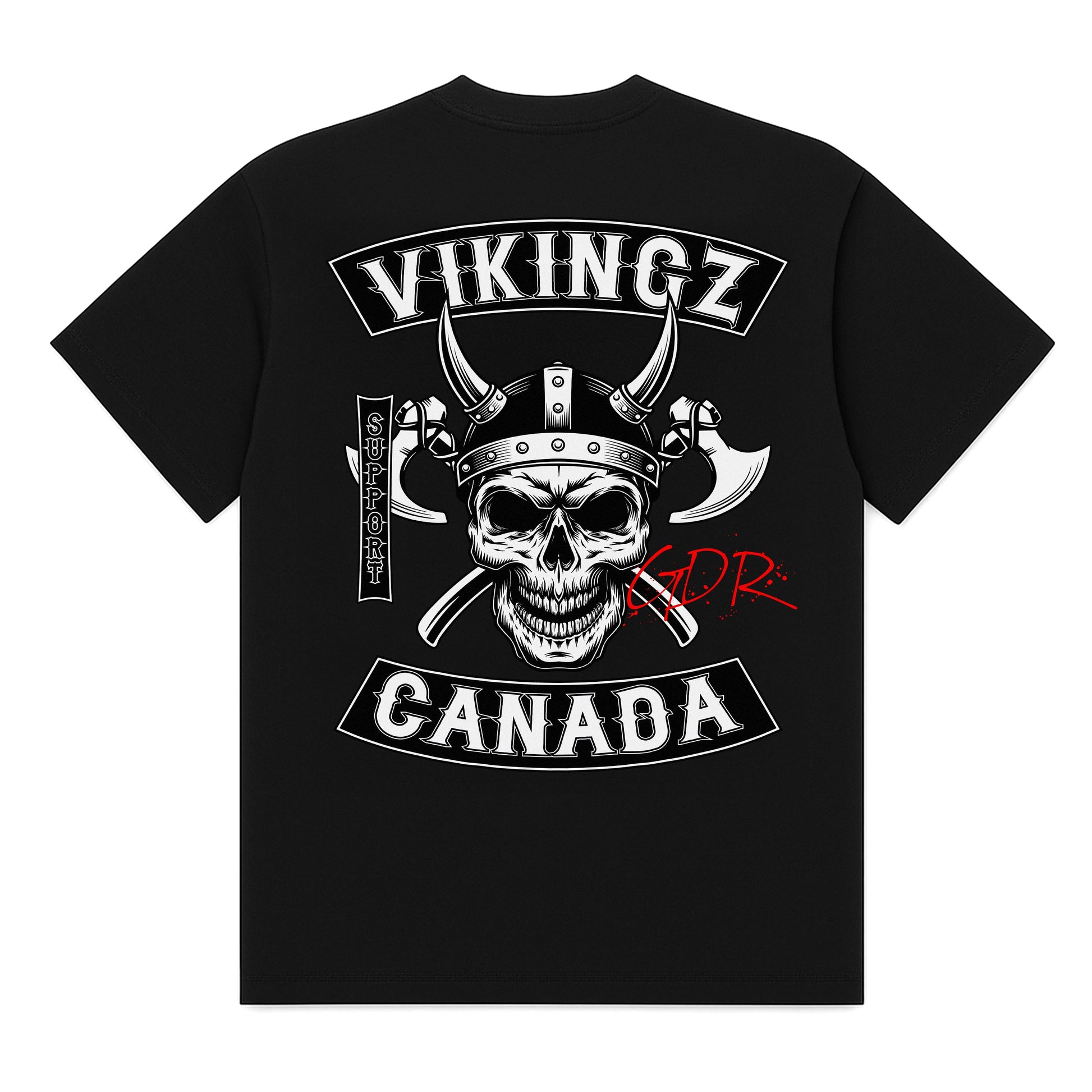 T-Shirt Vikingz Canada Noir dos — Les Vikingz