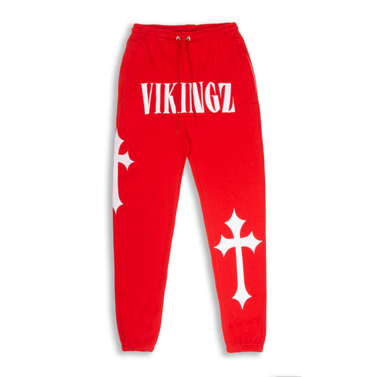 OMERTA VIKINGZ JOGGING - ROUGE