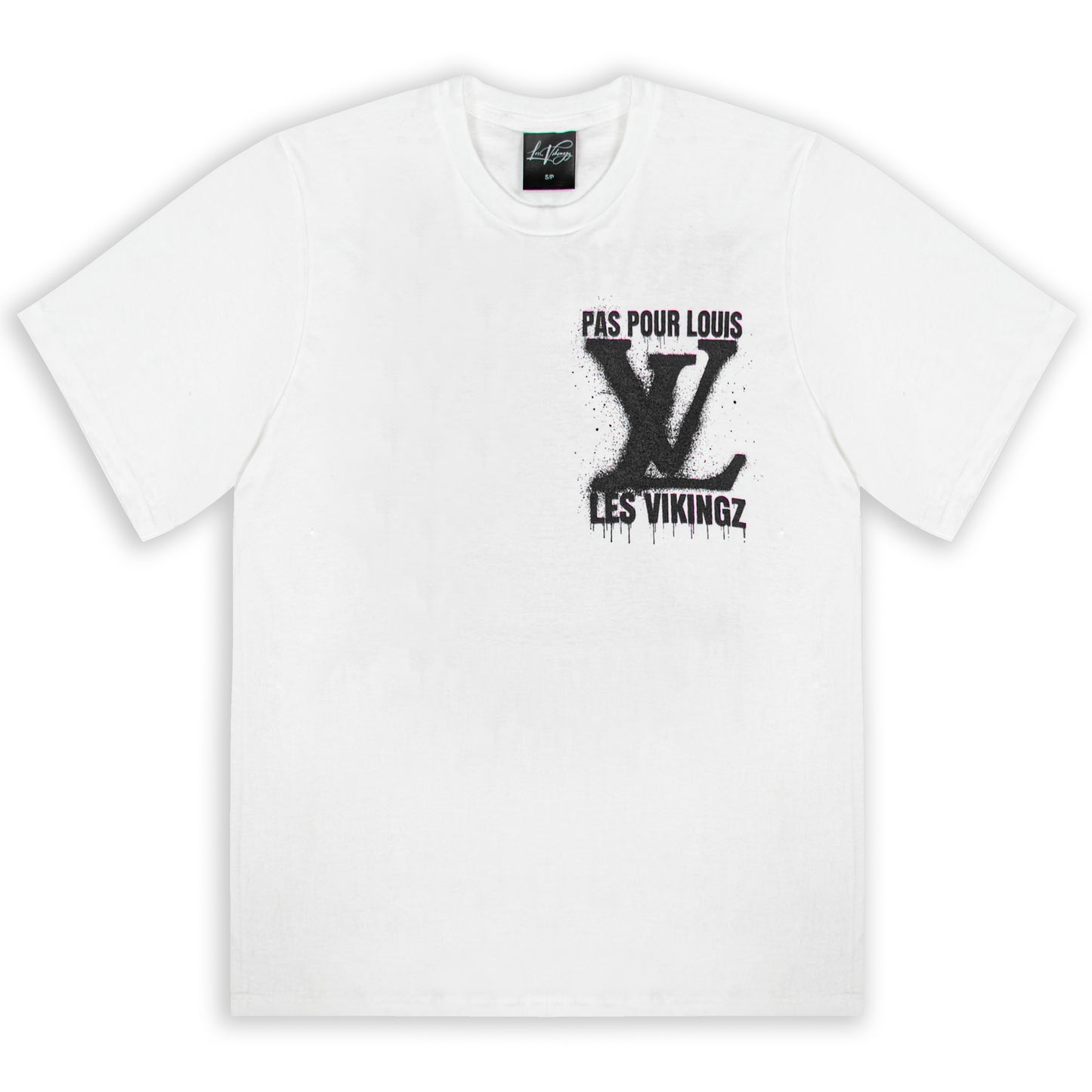 T-SHIRT "LV PAS POUR LOUIS" - NOIR/BLANC