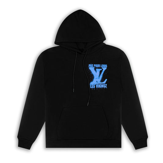 HOODIE "LV PAS POUR LOUIS" - BLEU/NOIR