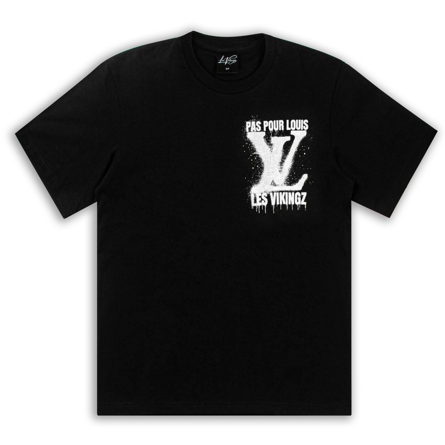 T-SHIRT "LV PAS POUR LOUIS" - BLANC/NOIR