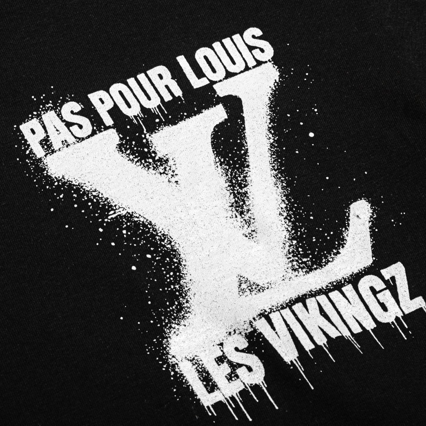 T-SHIRT "LV PAS POUR LOUIS" - BLANC/NOIR