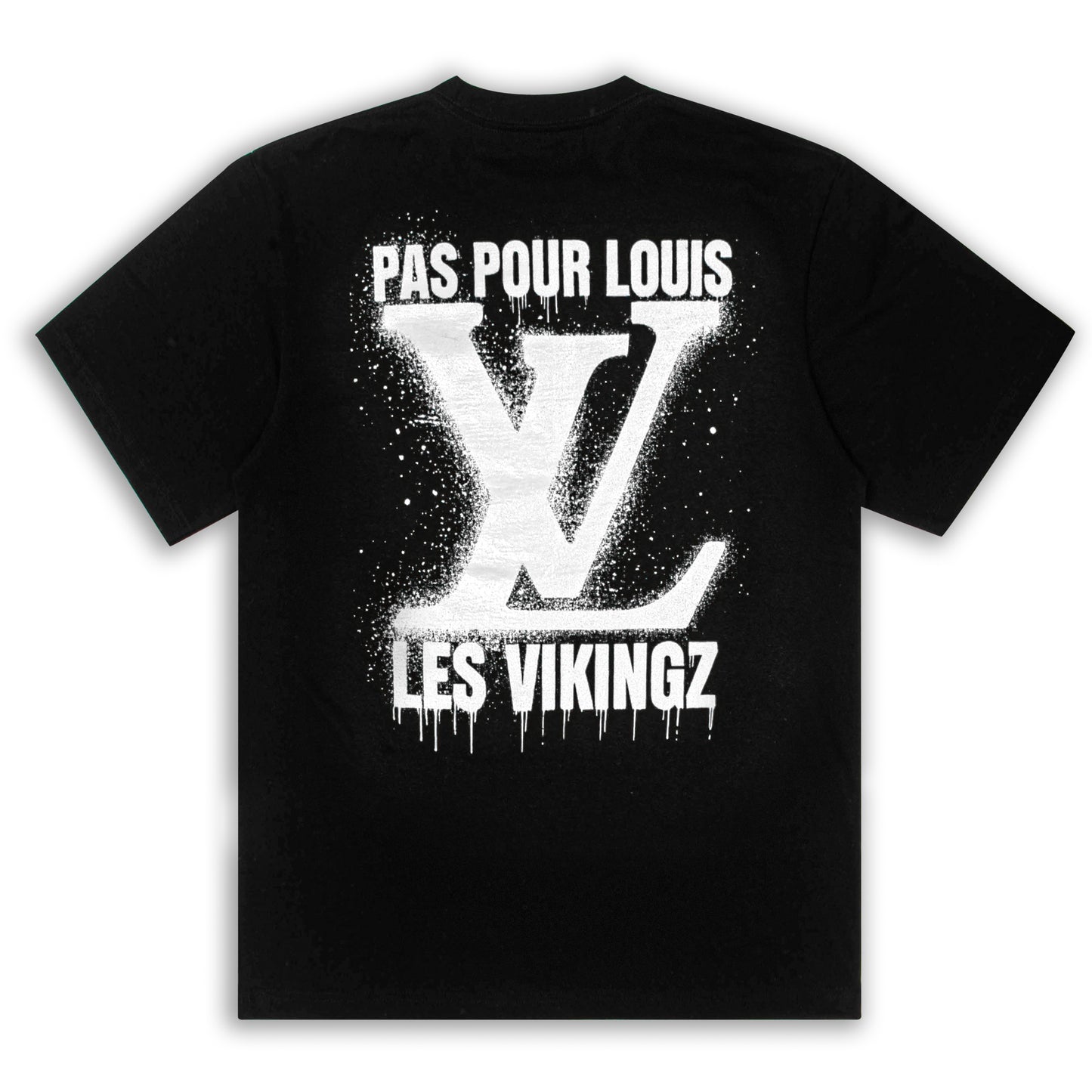 T-SHIRT "LV PAS POUR LOUIS" - BLANC/NOIR
