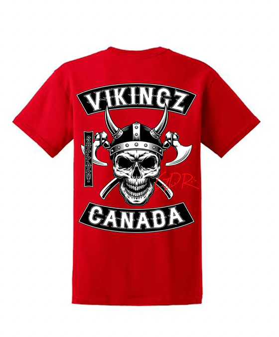 T-Shirt Vikingz Canada Rouge — Les Vikingz