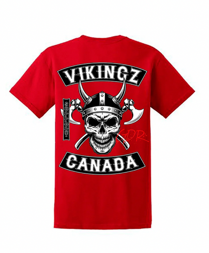 T-Shirt Vikingz Canada Rouge — Les Vikingz