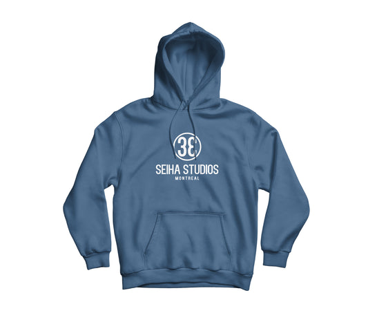 HOODIE BLEU GRIS FONCÉ - SEIHA STUDIOS