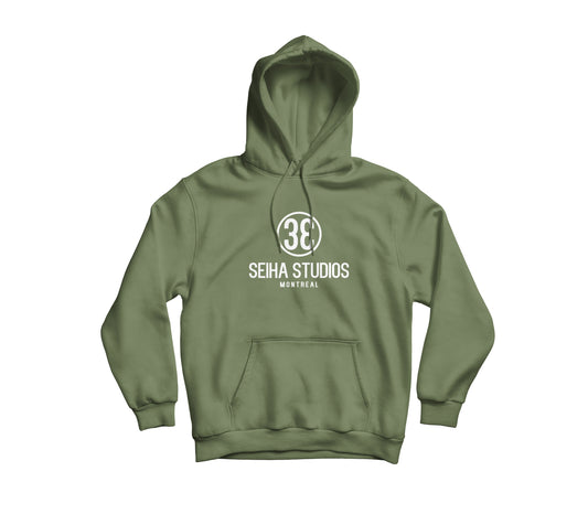 HOODIE VERT KAKI - SEIHA STUDIOS