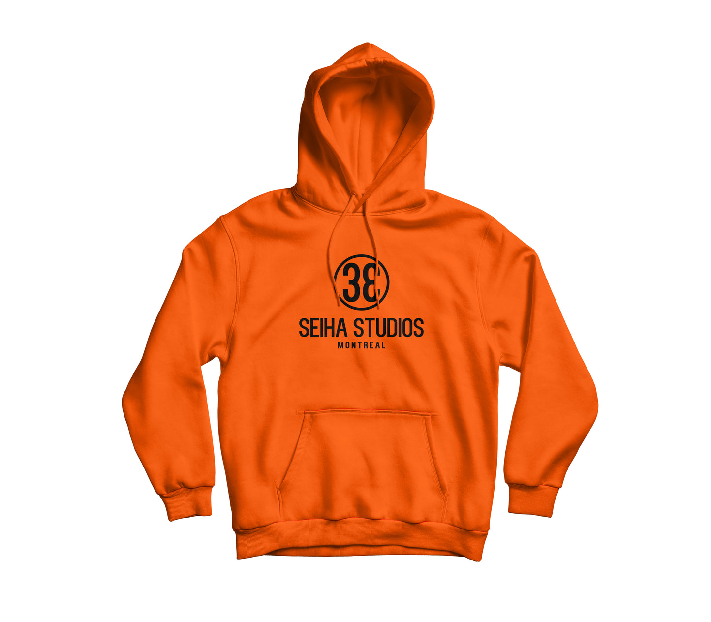 HOODIE ORANGE FLASH - SEIHA STUDIOS