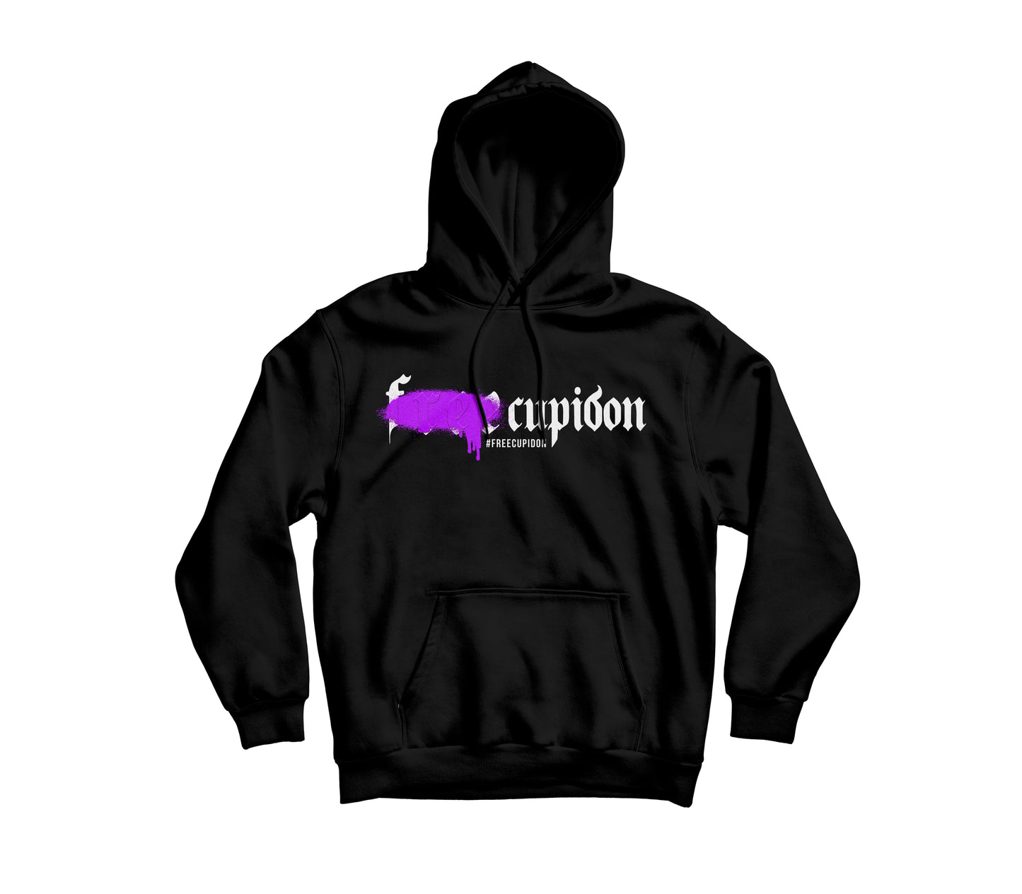 Hoodie - FreeCupidon Purple Splash