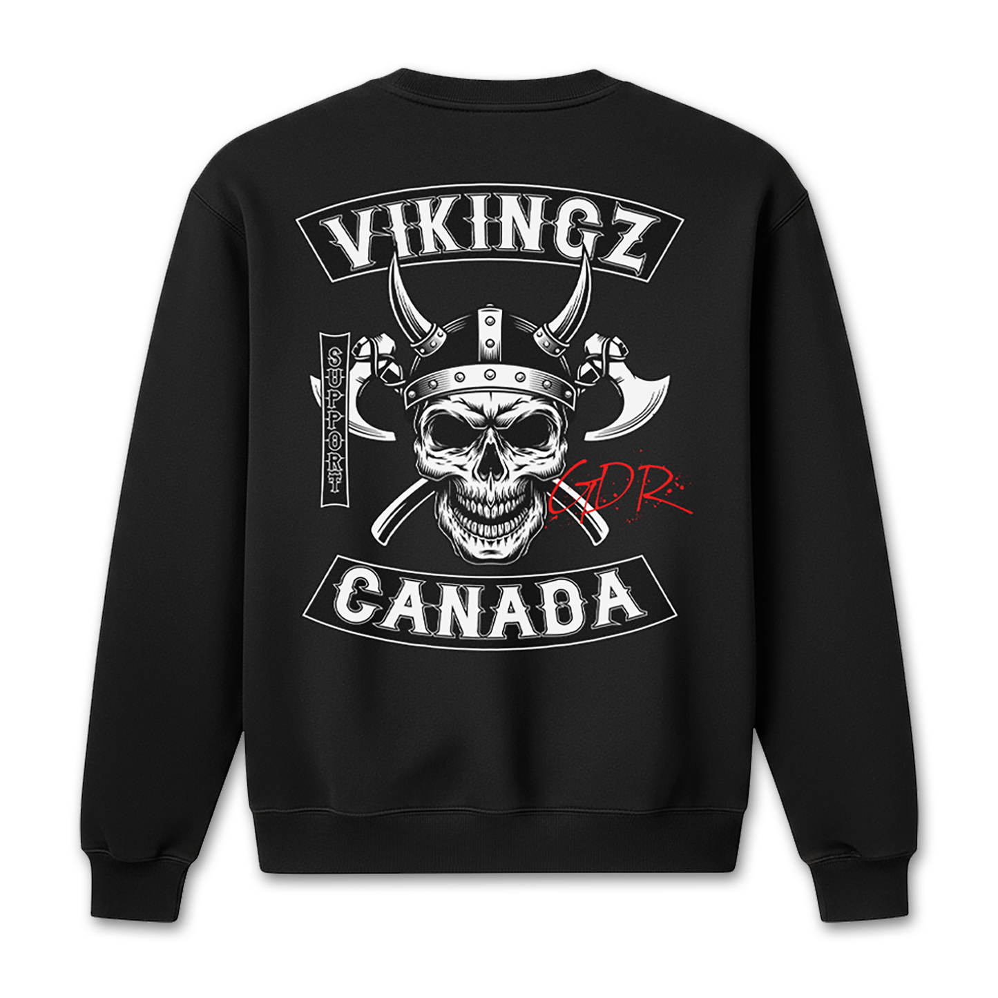 Sweat-shirt Noir « Vikingz Canada »
