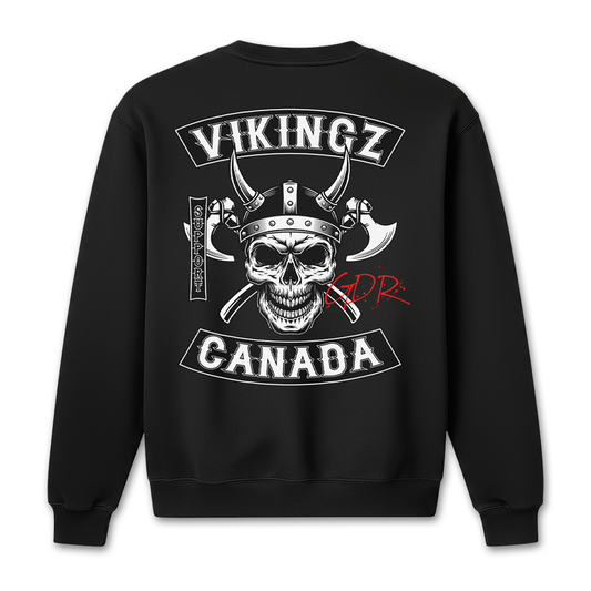 Sweat-shirt Noir « Vikingz Canada »