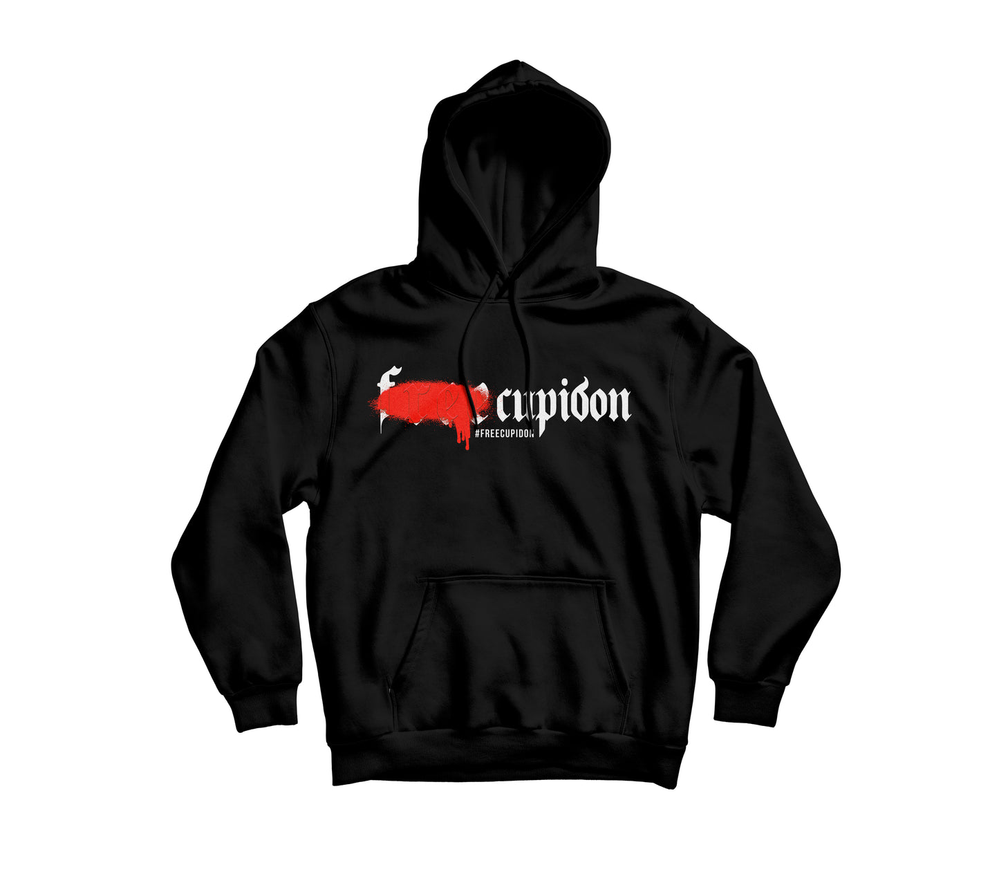 Hoodie - FreeCupidon Red Splash