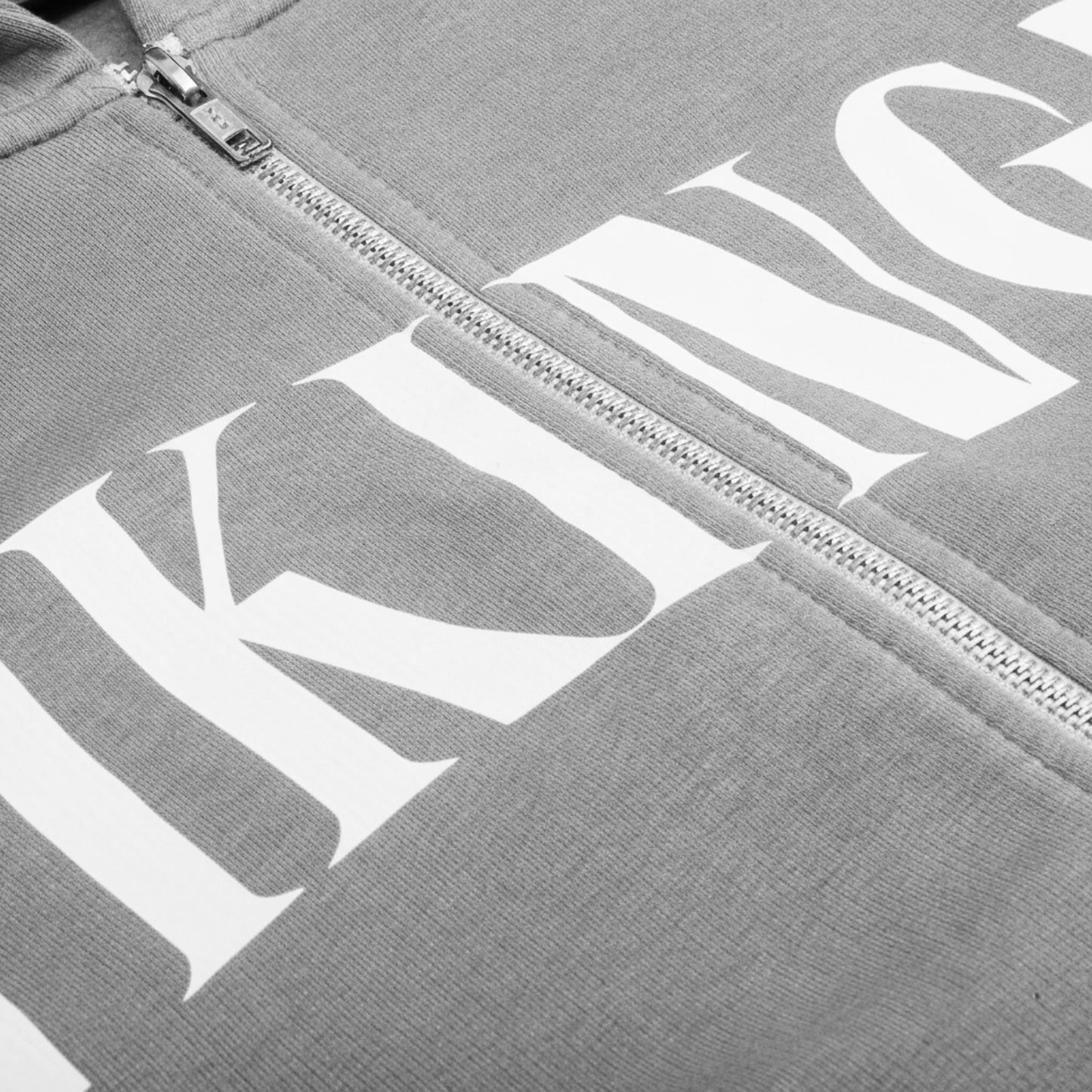 OMERTA VIKINGZ ZIP-UP HOODIE - GRIS