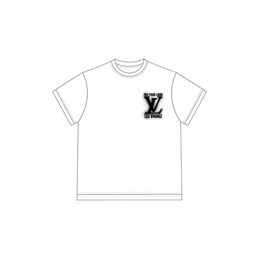 T-SHIRT "LV PAS POUR LOUIS" - NOIR/BLANC