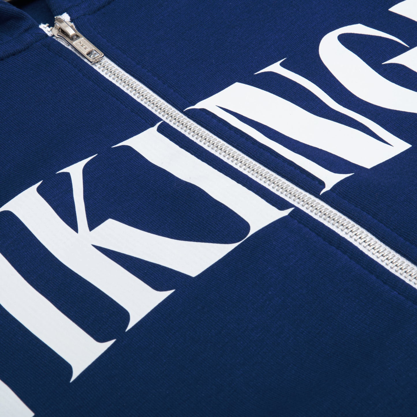 OMERTA VIKINGZ ZIP-UP HOODIE - BLEU MARIN