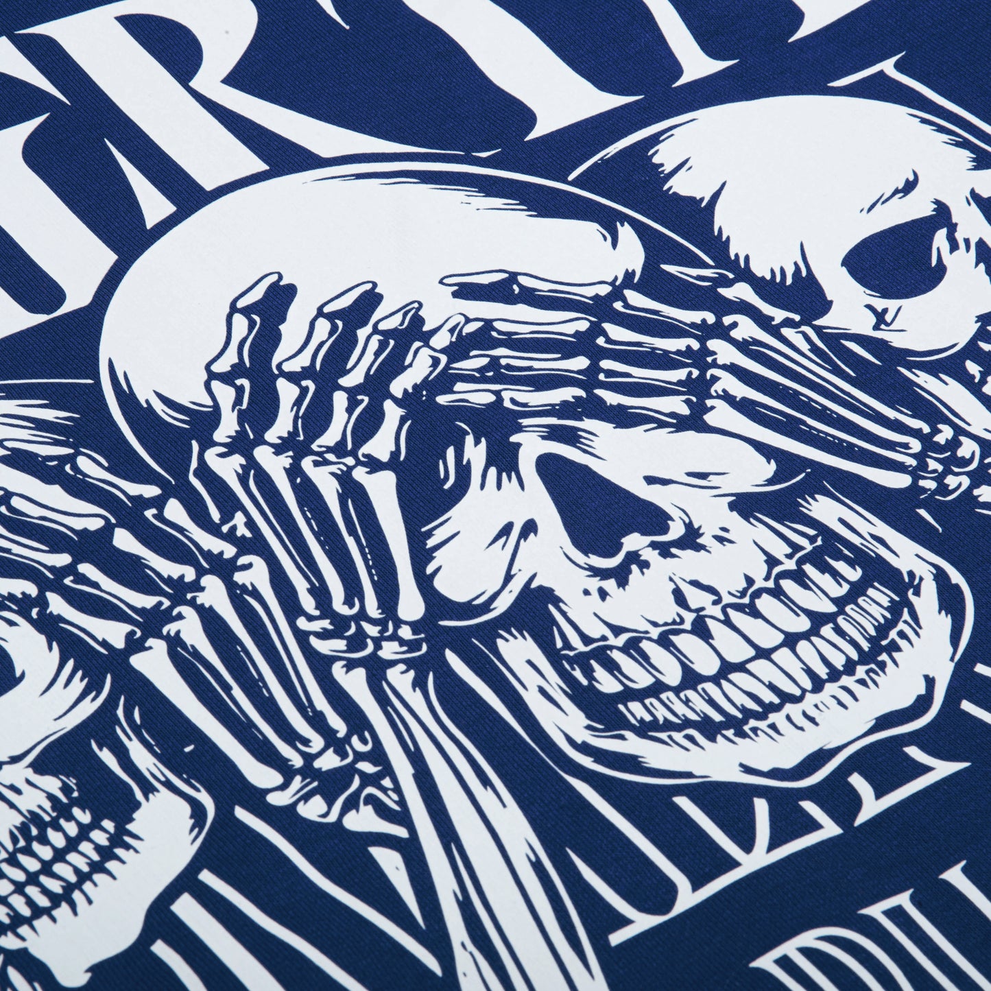 OMERTA VIKINGZ ZIP-UP HOODIE - BLEU MARIN