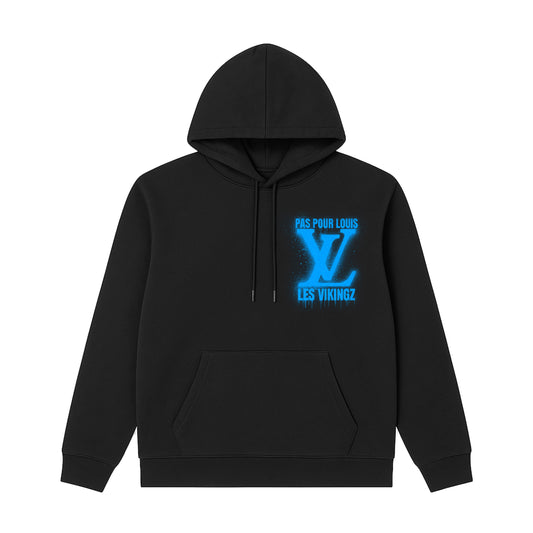 HOODIE "LV PAS POUR LOUIS" - BLEU/NOIR