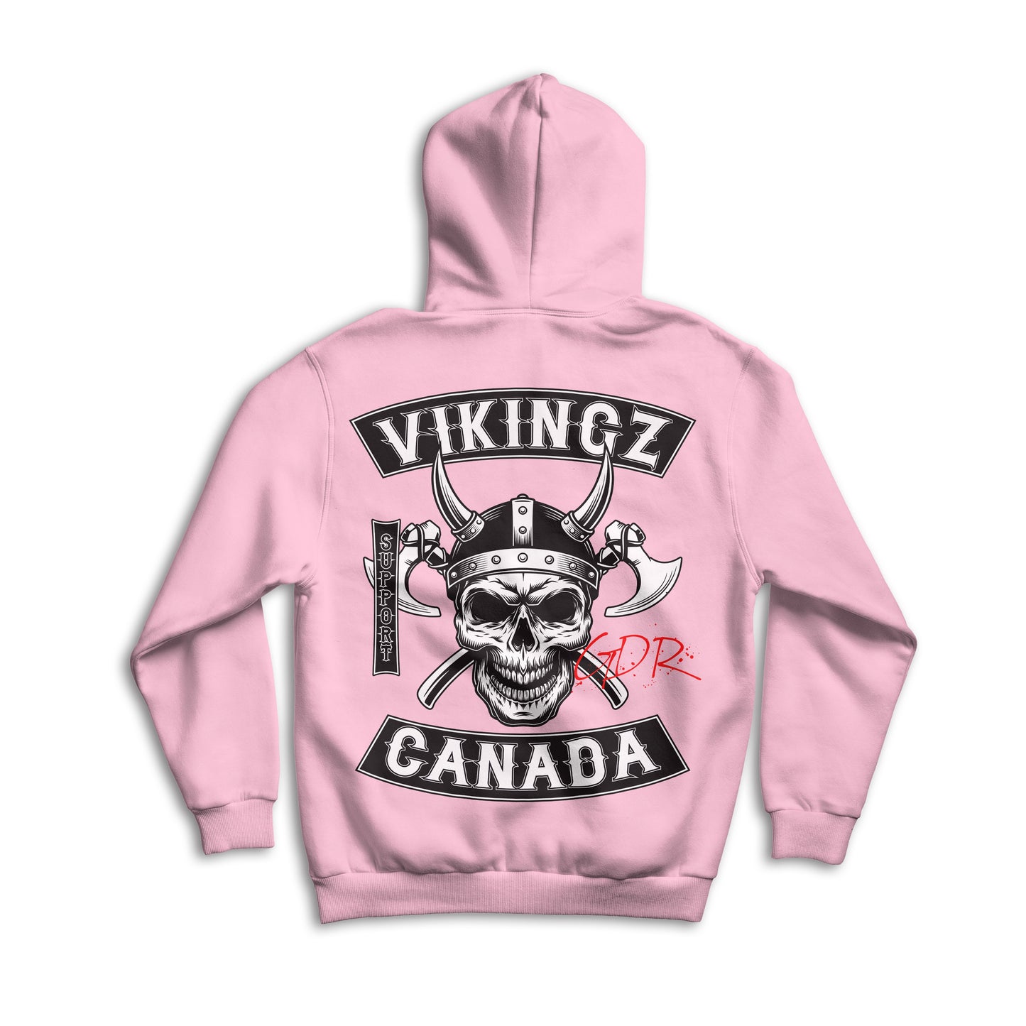 Hoodie Vikingz Canada Rose dos — Les Vikingz