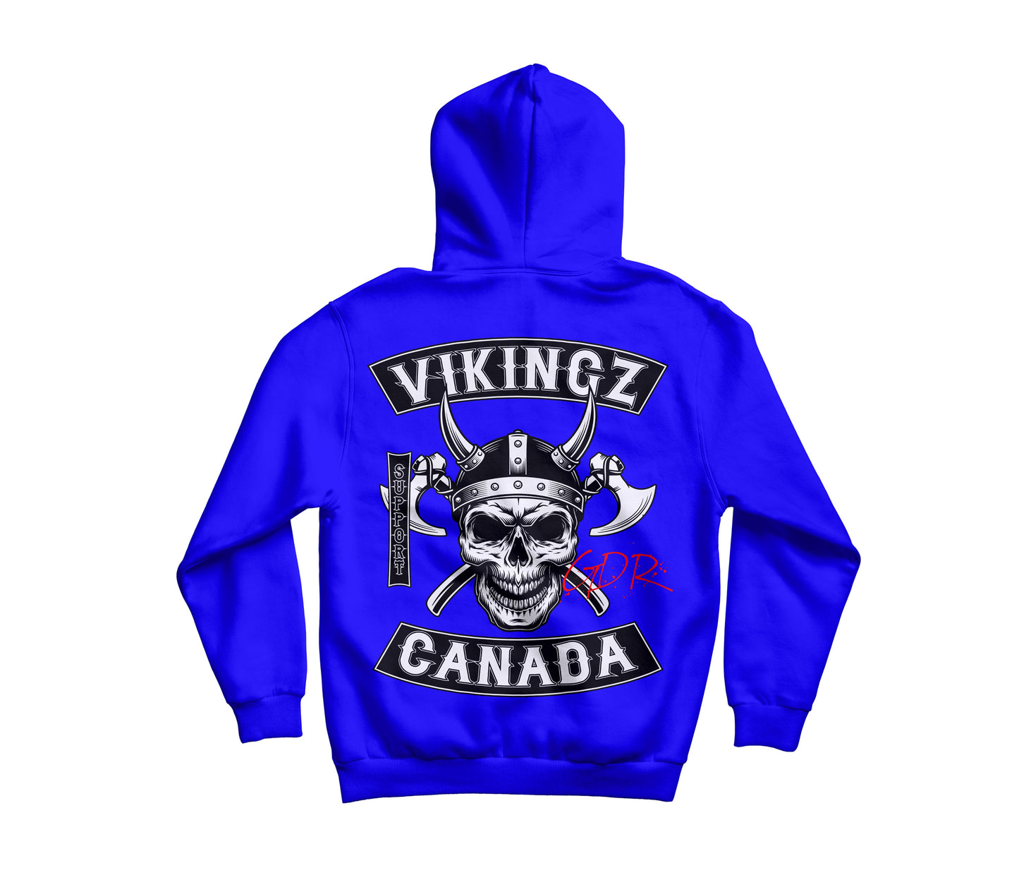 Hoodie Vikingz Canada Bleu dos — Les Vikingz