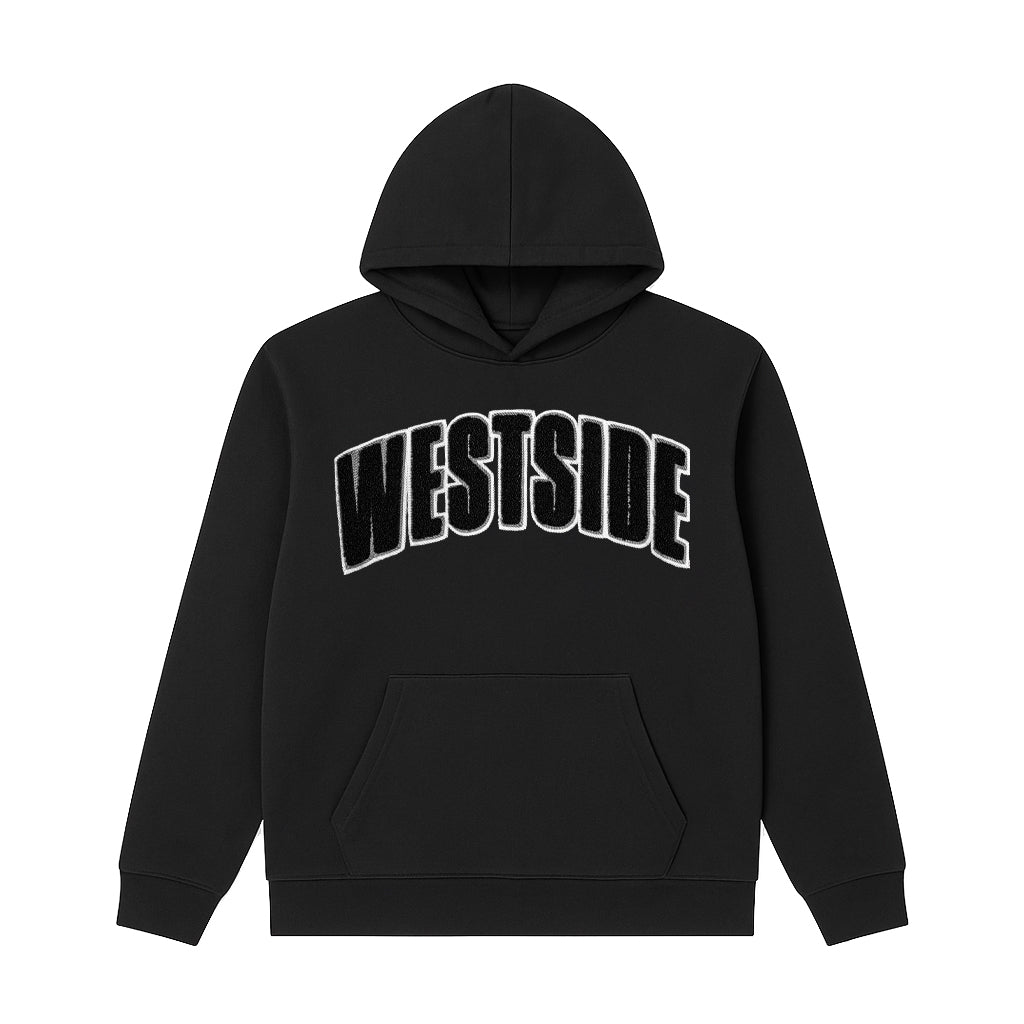 westside hoodie, hoodie streetwear, vikingz, west coast, oversize hoodie, canadian streetwear, hiphop clothing, vikingz canada, urban fashion, hoodie brodé